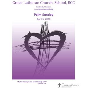 Worship Video – Palm Sunday – April 5