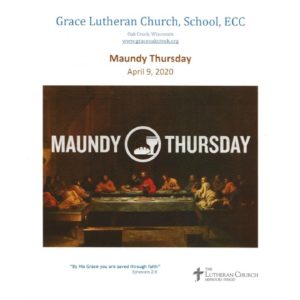Worship Video – Maundy Thursday – April 9