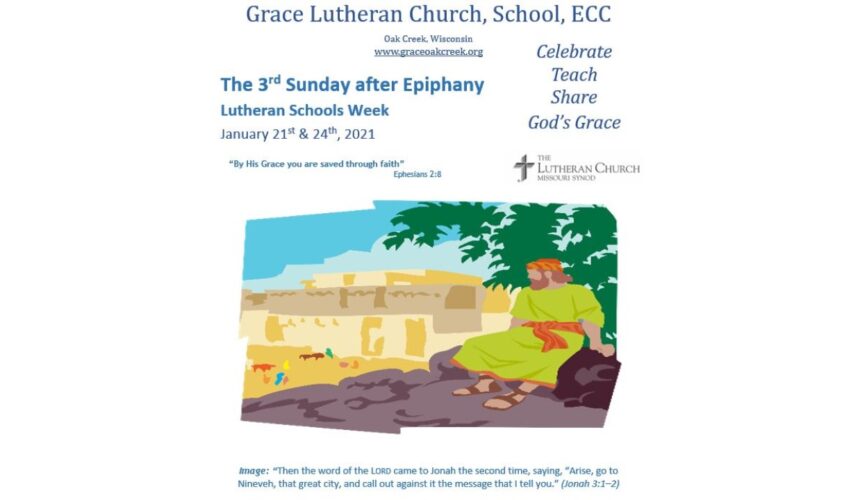 Worship Video – 3rd Sunday After Epiphany – January 21 & 24, 2021