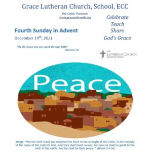 Worship Video – The Fourth Sunday in Advent – December 19, 2021