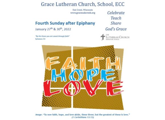 Worship Video – Fourth Sunday After Epiphany – January 27, 2022
