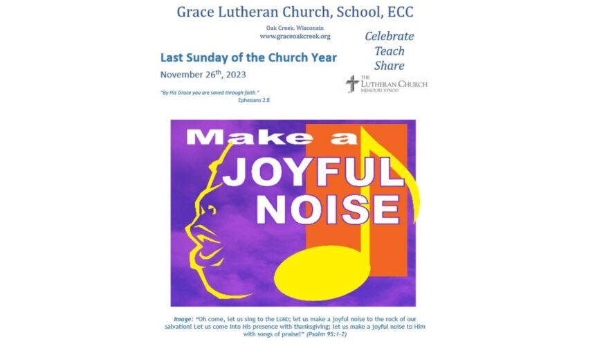 Worship Video – Last Sunday of the Church Year – November 26, 2023
