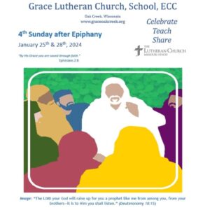 Worship Video – 4th Sunday after Epiphany – January 28, 2024