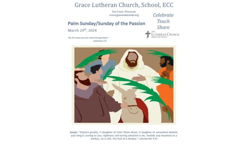 Worship Video – Palm Sunday/Sunday of the Passion – March 24, 2024