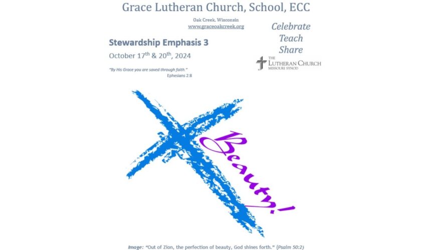 Worship Video – Stewardship Emphasis 3 – October 20, 2024