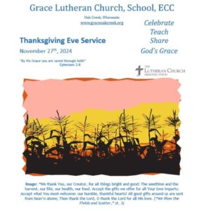Worship Video – Thanksgiving Eve Service – November 27, 2024