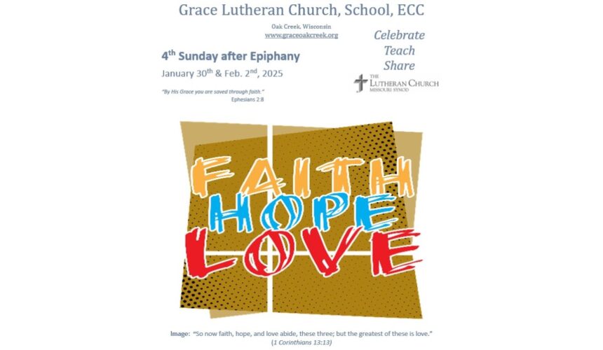 Worship Video – 4th Sunday after Epiphany – February 2, 2025