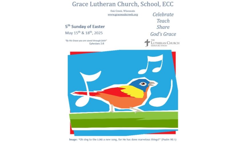 Worship Video – Fifth Sunday of Easter – May 18, 2025