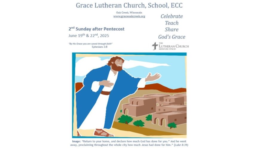 Worship Video – Second Sunday after Pentecost – June 22, 2025
