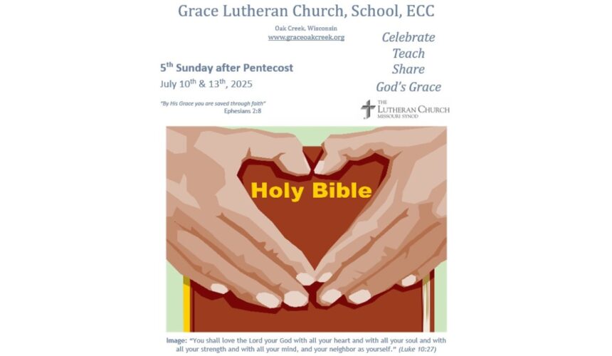 Worship Video – Fifth Sunday after Pentecost – July 13, 2025