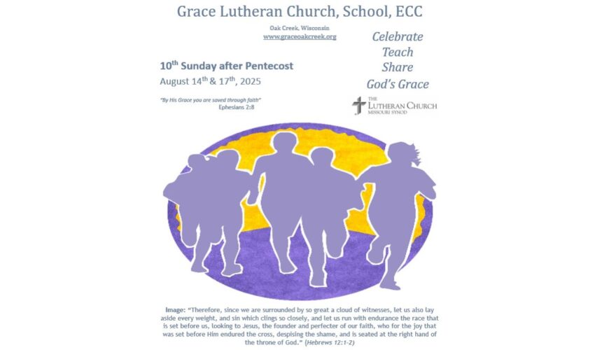Worship Video – Tenth Sunday after Pentecost – August 17, 2025