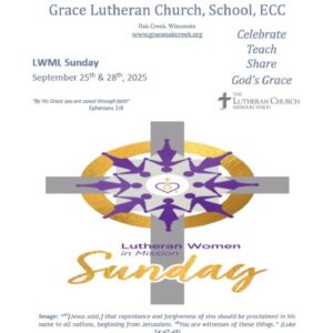 Worship Video – LWML Sunday – September 28, 2025