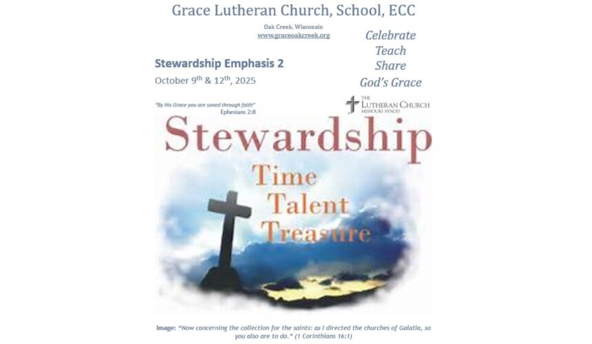 Worship Video – Stewardship Emphasis 2 – October 12, 2025