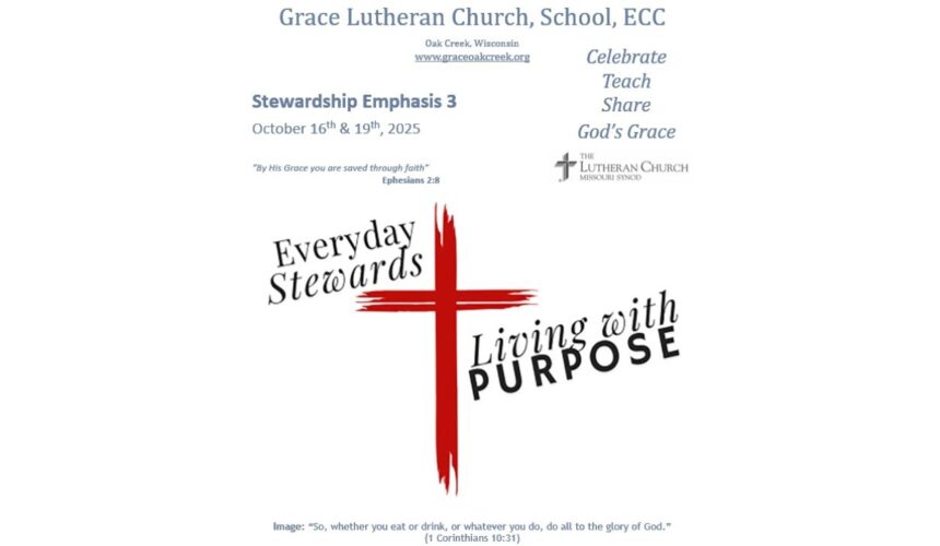 Worship Video – Stewardship Emphasis 3 – October 16, 2025