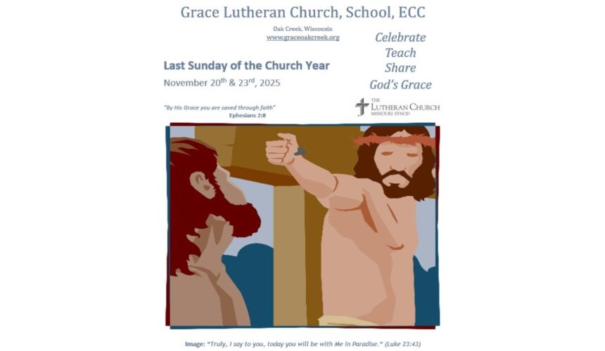 Worship Video – Last Sunday of the Church Year – November 23, 2025