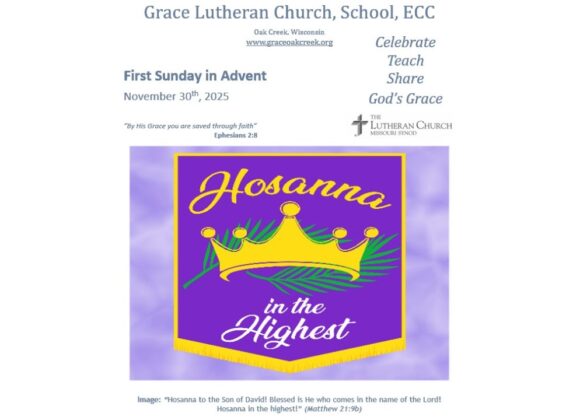 Worship Video – First Sunday in Advent – November 30, 2025 Worship Video – First Sunday in Advent – November 30, 2025