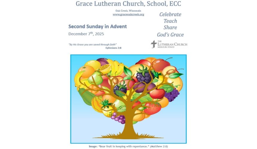 Worship Video – Second Sunday in Advent – December 7, 2025