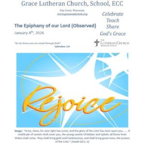 Worship Video – The Epiphany of our Lord (Observed) – January 4, 2026 Worship Video – The Epiphany of our Lord (Observed) – January 4, 2026