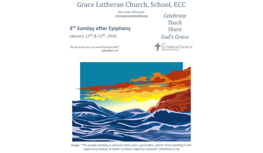 Worship Video – 3rd Sunday after Epiphany – January 25, 2025