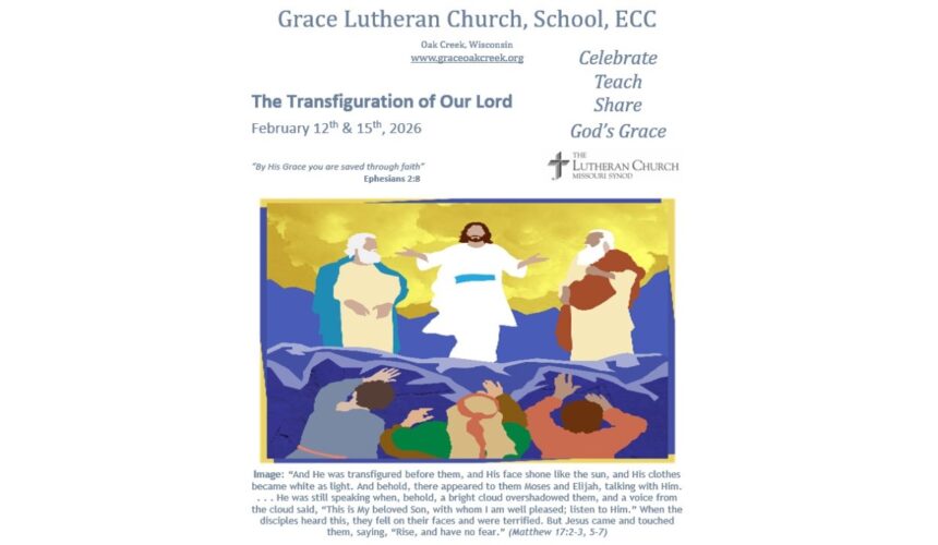 Worship Video – The Transfiguration of Our Lord – February 15, 2026