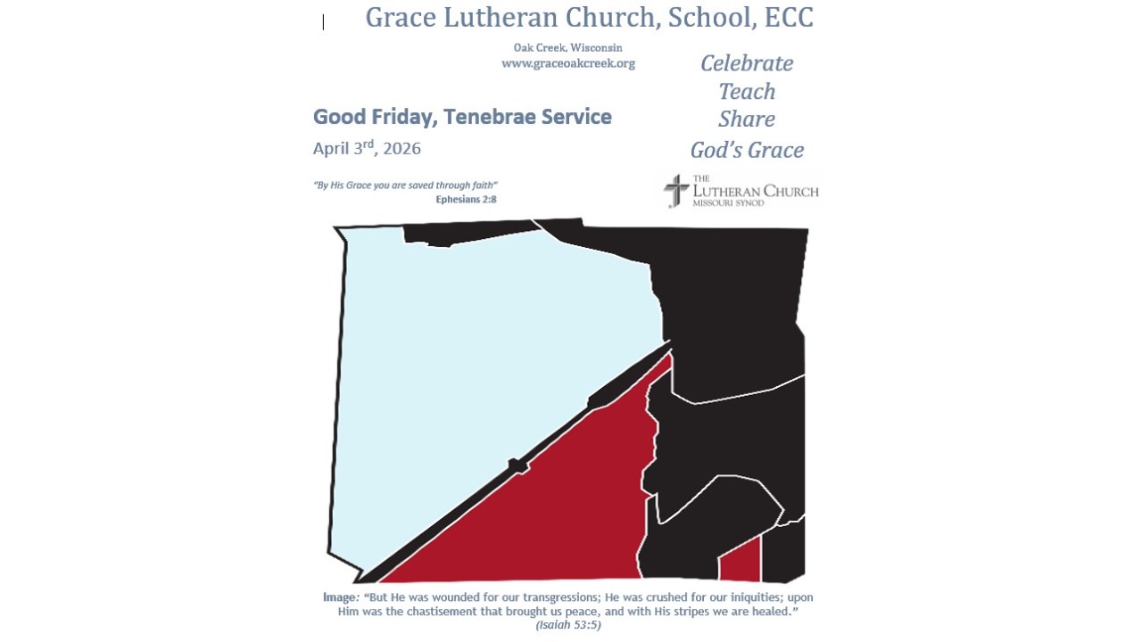 Worship Video – Good Friday Tennebrae 6:30 pm – April 3, 2026