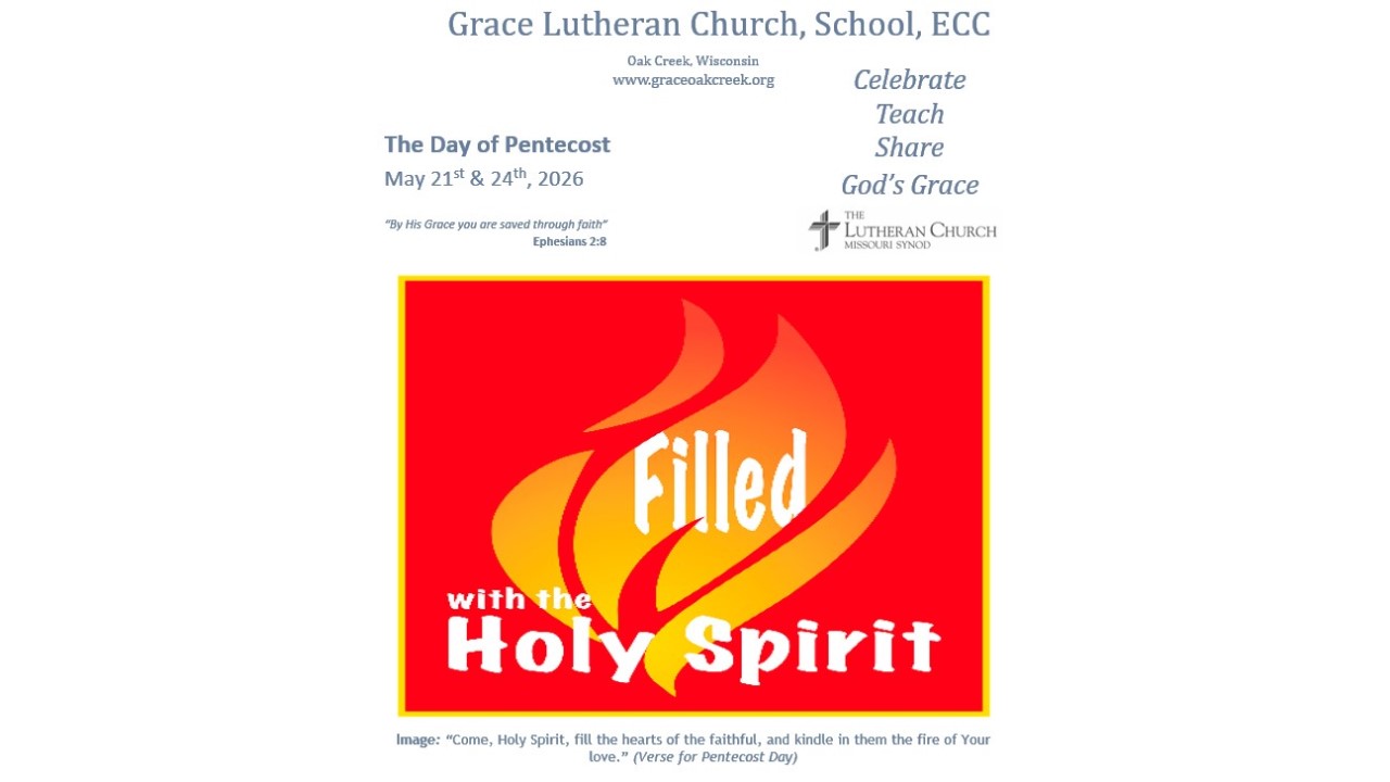 Worship Video – The Day of Pentecost – May 21, 2026 Worship Video – The Day of Pentecost – May 21, 2026