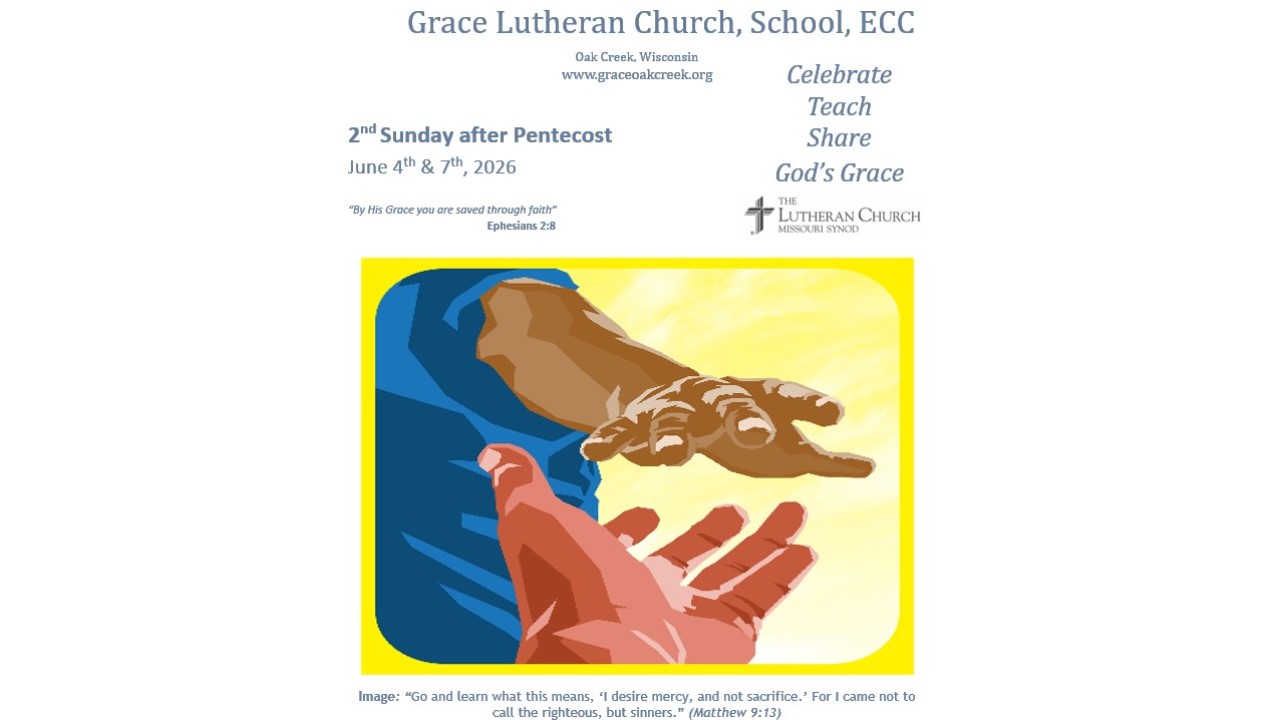 Worship Video – 2nd Sunday after Pentecost – June 7, 2026 Worship Video – 2nd Sunday after Pentecost – June 7, 2026