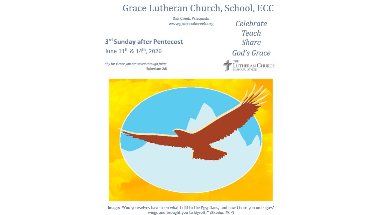 Worship Video – 3rd Sunday after Pentecost – June 14, 2026 Worship Video – 3rd Sunday after Pentecost – June 14, 2026