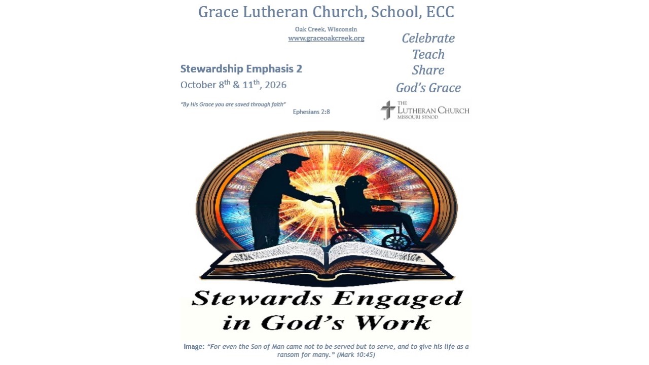 Worship Video – Stewardship Emphasis 2 – October 11, 2026 Worship Video – Stewardship Emphasis 2 – October 11, 2026