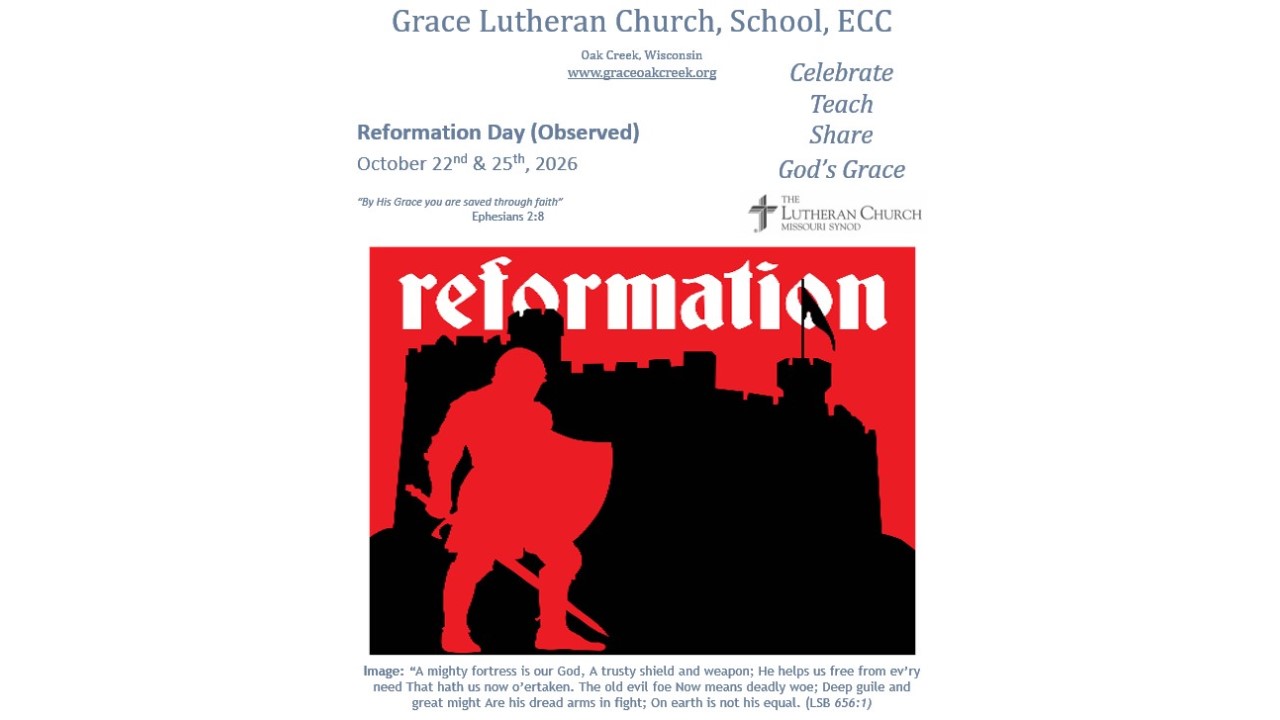 Worship Video – Reformation Day (Observed) – October 22, 2026 Worship Video – Reformation Day (Observed) – October 22, 2026